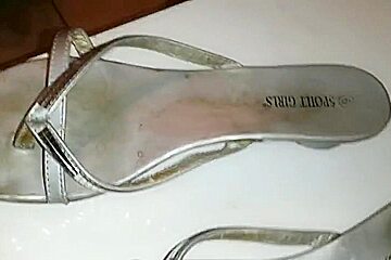 Gf silver sandals got fucked good...