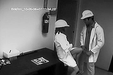 Security cam footage catching work sex...