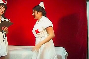 Nurse eats rubs on her patient...