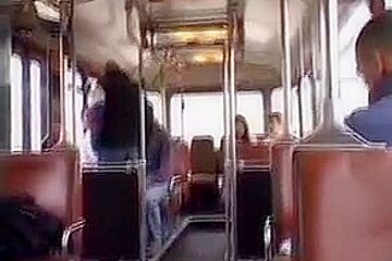Black girl fucked on a bus...