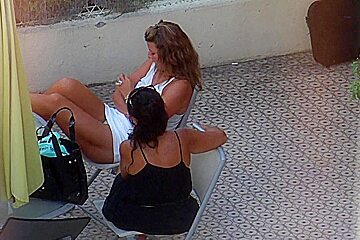Two Hot Babes Caught On A Voyeur Amateur Cam...