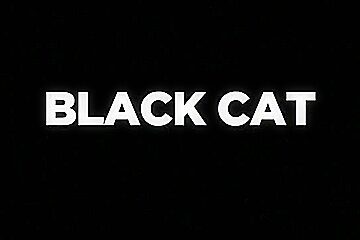 Black cat cosplay...