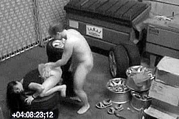 Guy Packs Babe In Mouth On Candid Camera In The Garage...