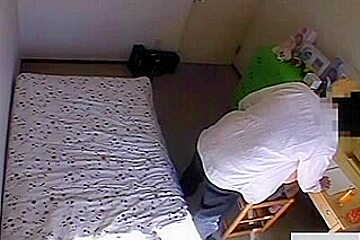 Captured By Hidden Web Camera In Student Room...