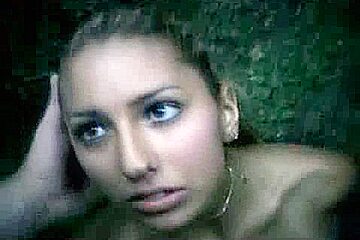 Slutty Czech gal sucking cock in a publci place on camera