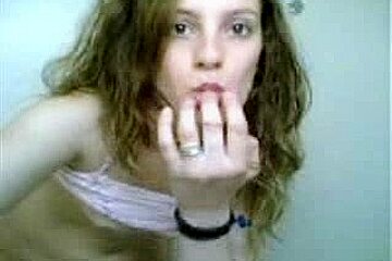 Seductive solo girl fingering her wet pussy on web camera