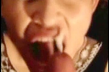 Bitch gets a mouthful of jizz in this amateur porn video