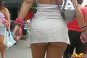Girls skirt is too short to...