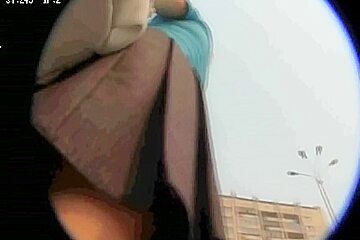 A Candid Cam View Sweet Ass Under Short Skirt...