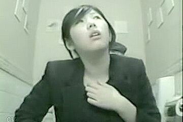 Asian Girl Flashing The Nub On The Toilet Cam...