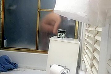 Hairy cunt showering voyeured spy cam...
