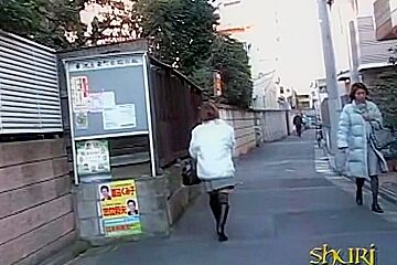Japanese street sharking video showing a...