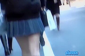 Public Sharking Video Shows A Delicious Japanese Chick...