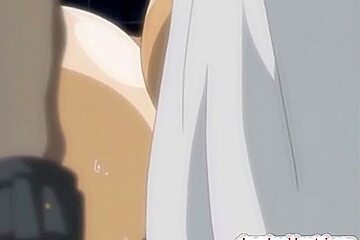 Fastened Breasty Manga Cutie Riding A Hard Rod...