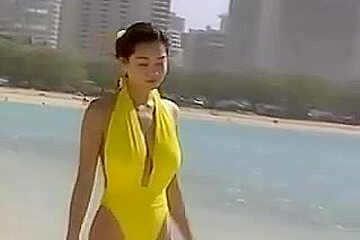 Softcore oriental swimsuit voyeur...