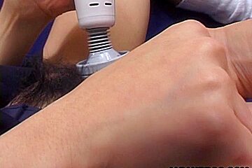 Japanese School Girl Making Her Pussy Wet With A Vibrator...