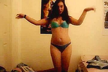 Beautiful teen dances and strips porno...