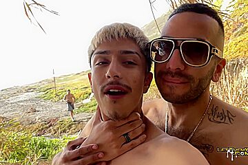 Public gay beach 2 latin studs...