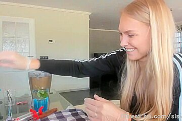 Blonde Teen Solo With...