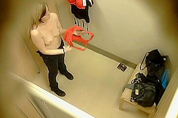 Changing room has a spy cam that takes some nice shots