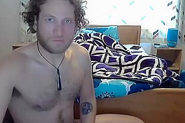 Hot Bf Is Masturbating In A Small Room And Memorializing Himself On Webcam...
