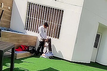 Young Schoolboys Have Sex On The School Terrace And Are Caught On A Security Camera 10 Min...