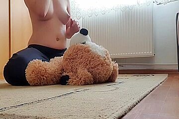 Toy Play Riding My With Teddy Bear