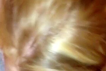 I'm sucking dick in nature in amateur blonde sex clip