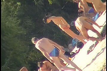 Beach Full Of Naked People Caught On...