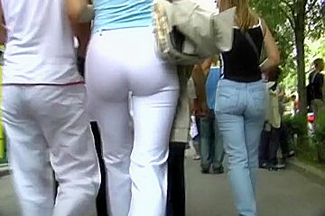Tight asses everywhere street and filmed...