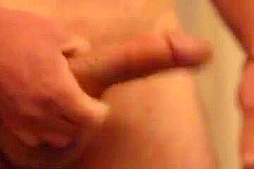 Jerking off and blowing a huge...