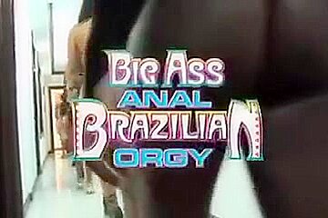Brazilians sluts have a hardcore anal orgy...