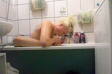 Golden haired bathtub bitch...