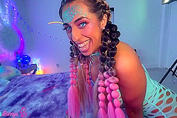Mira Luv, Brian Omally And Luna Colombiana - Pounds Doggy As Mira Spreads Her Cheeks! - Free Porn