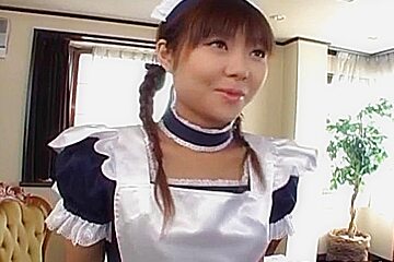 Naughty natsumi maid getting into cospla...