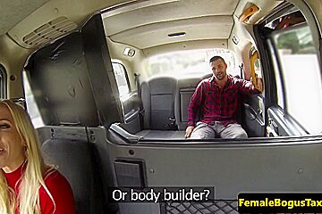 Bigtitted cabbie assfucked on car backseat...