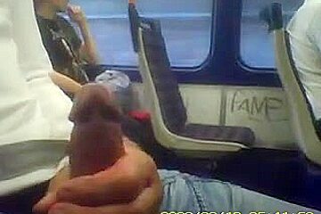 Beating Off In Public Transport...