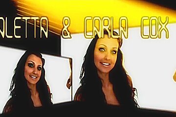 Carla cox and brunette, cumshots...
