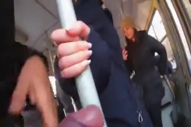 Innocent girl touches my dick on train