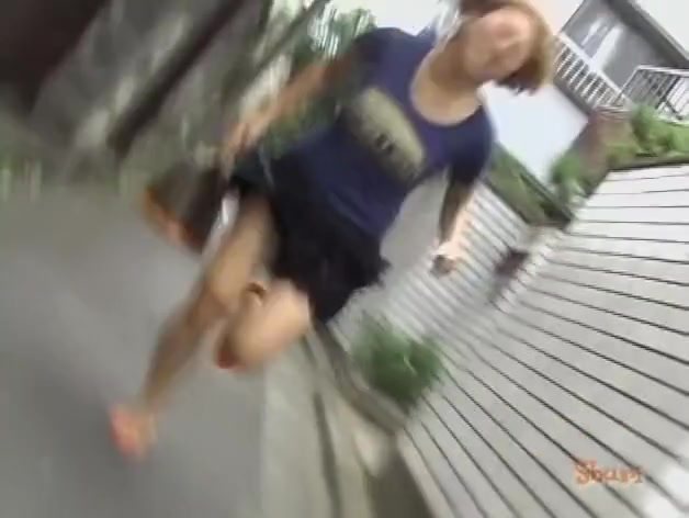 Street sharking of a cute Japanese girl wearing a dress