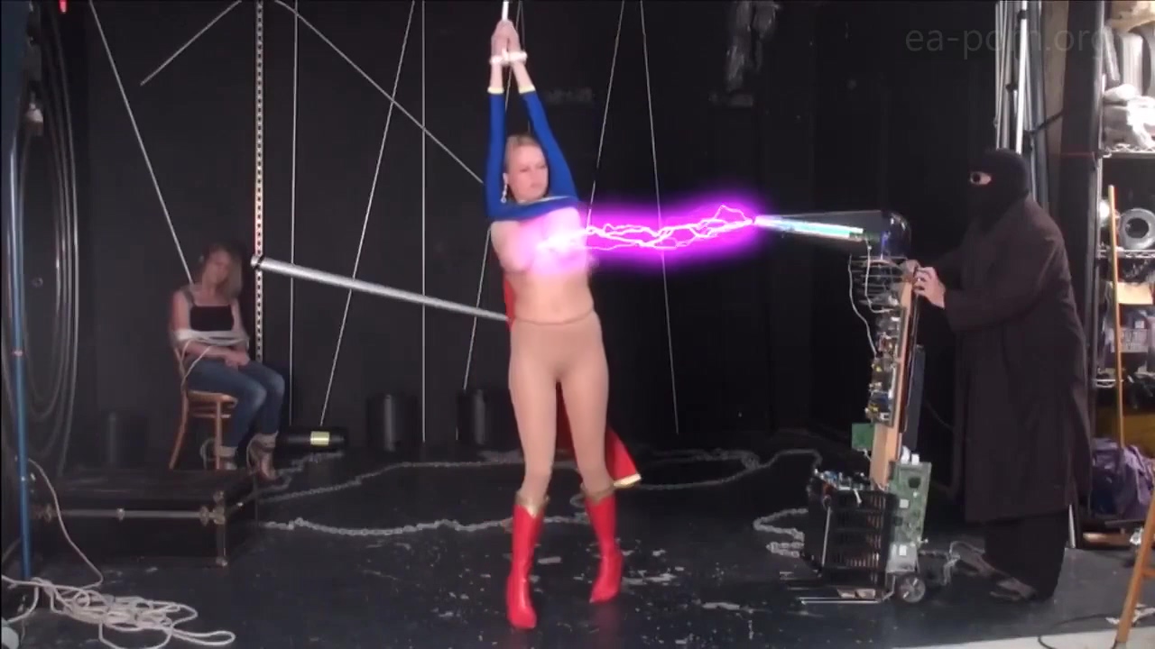 Superheroine Supergirl Captured Bound And Humiliated By Thug Upornia image